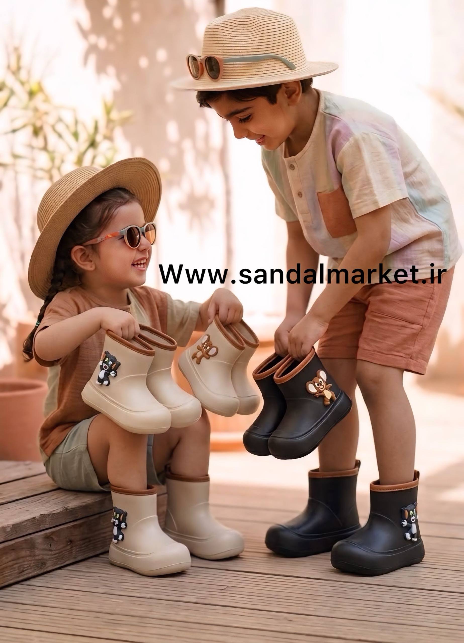 چکمه بچه گانه فانی بوت  (استیکرتام و جری)children boots